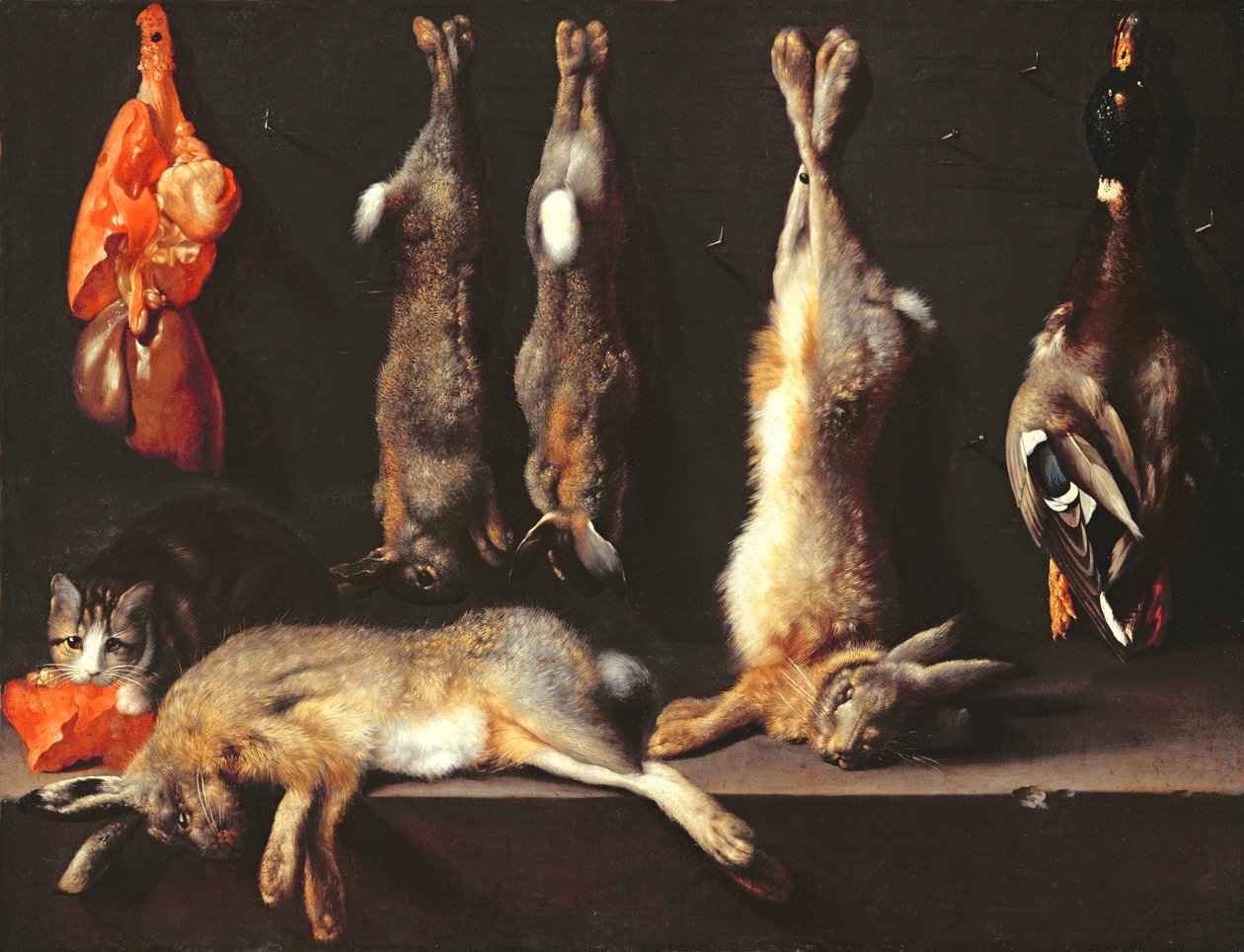 Asetelma, peli tekijältä Jan Baptist Weenix