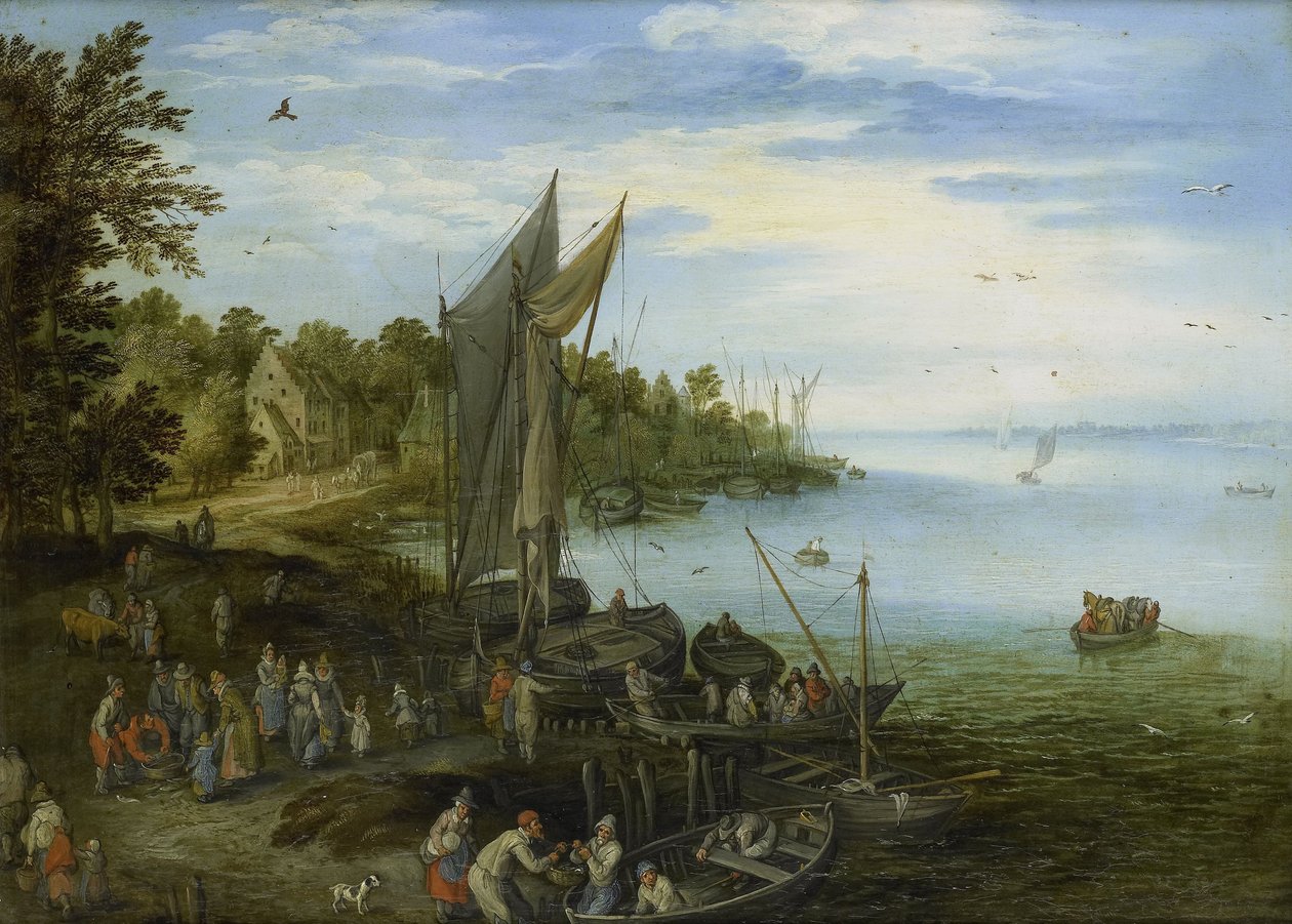 Rivieroever tekijältä Jan the Elder Brueghel