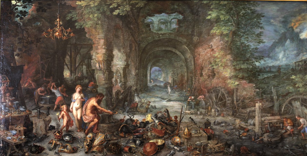 das Feuer tekijältä Jan the Elder Brueghel