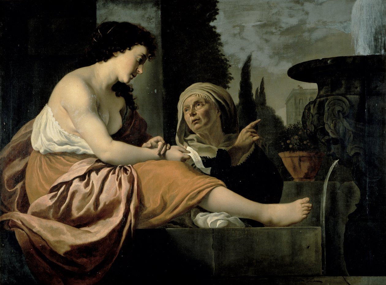 Bathsheba wc:ssä tekijältä Gerrit van Honthorst