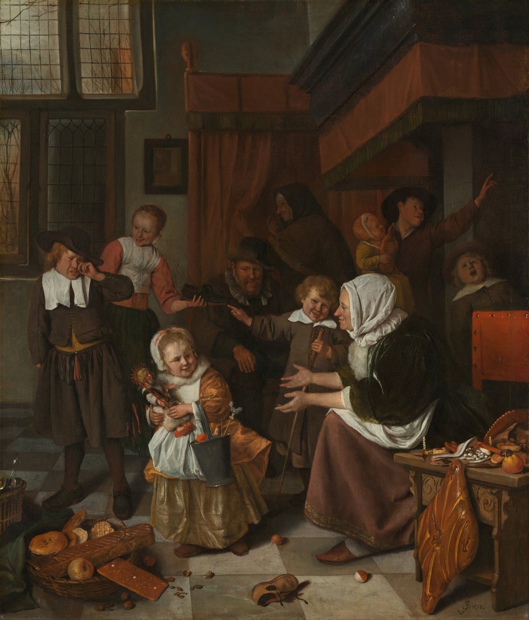Pyhän Nikolauksen juhla tekijältä Jan Havickszoon Steen