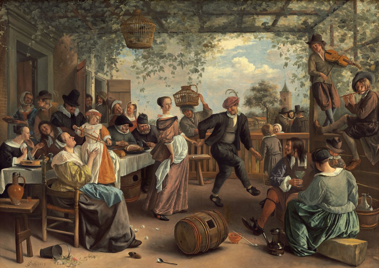 Tanssiva pari tekijältä Jan Havickszoon Steen