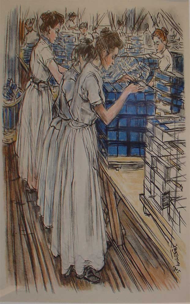 Inpaksters kaarsenfabriekn tekijältä Jan Toorop