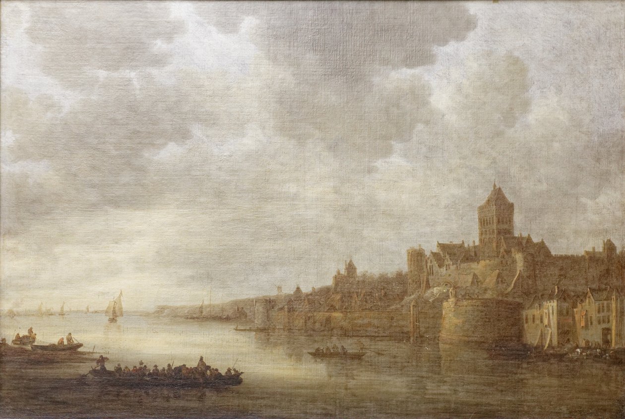 Vue de la ville néerlandaise de Nimègue tekijältä Jan Josephsz van Goyen