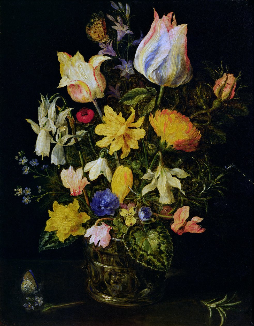 Maljakko kukkia tekijältä Jan the Elder Brueghel