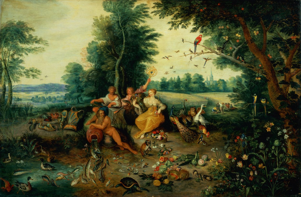 Neljä elementtiä (paneeli) tekijältä Jan Brueghel the Younger