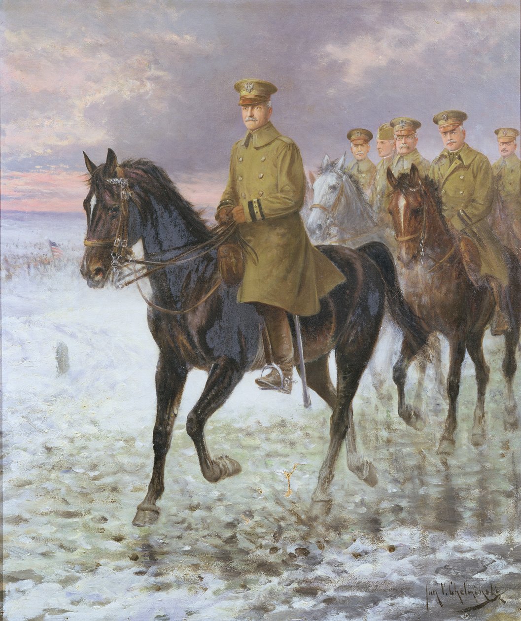 Kenraali John J. Pershing (1860-1948) tekijältä Jan van Chelminski