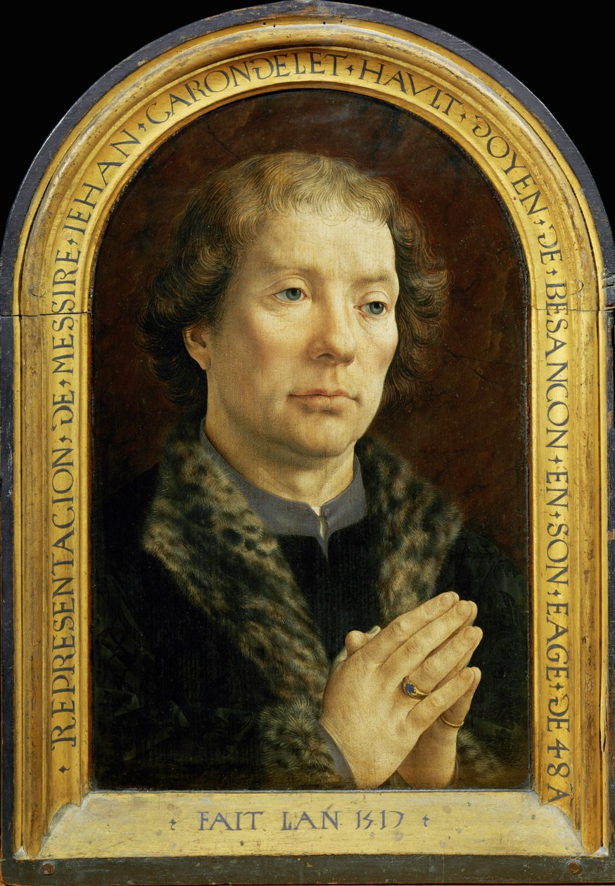 Carondelet-diptyykki: Jean Carondelet ... tekijältä Jan (c.1472 c.1533) Gossaert
