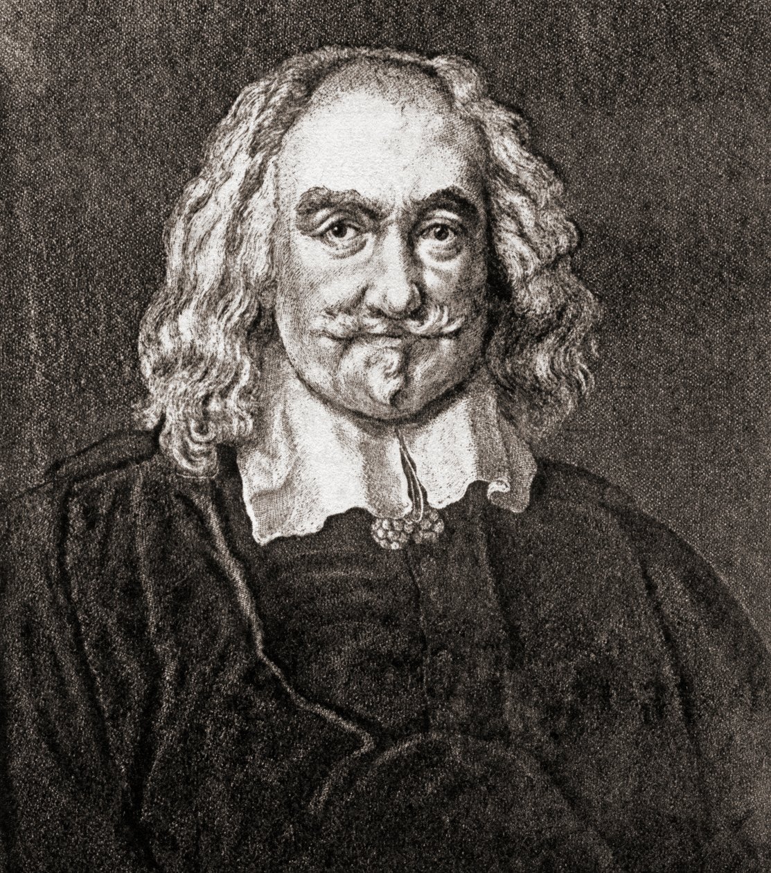 Thomas Hobbes Malmesburysta (kaiverrus) tekijältä Jan Baptist (after) Jaspers