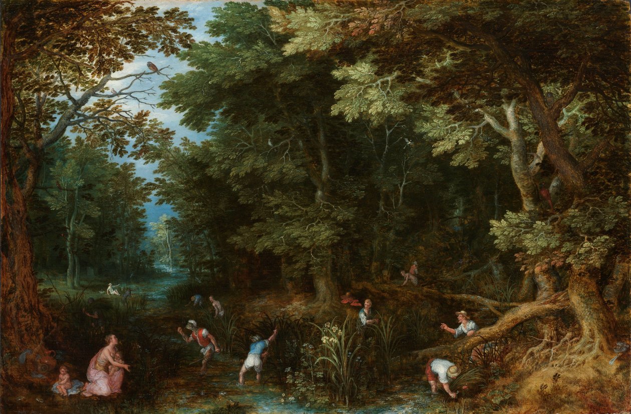 Latona ja Lycian talonpojat tekijältä Jan Brueghel (I)