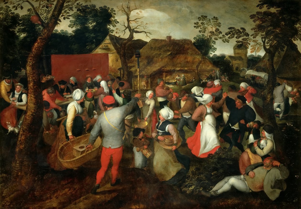 Häätanssi, n. 1600. tekijältä Jan Brueghel the Elder