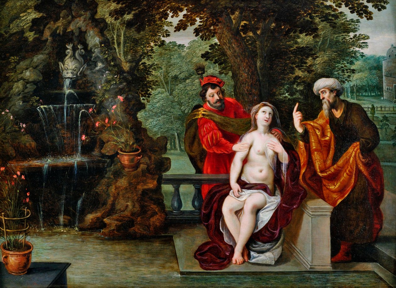 Susanna ja vanhimmat tekijältä Jan Brueghel the Younger