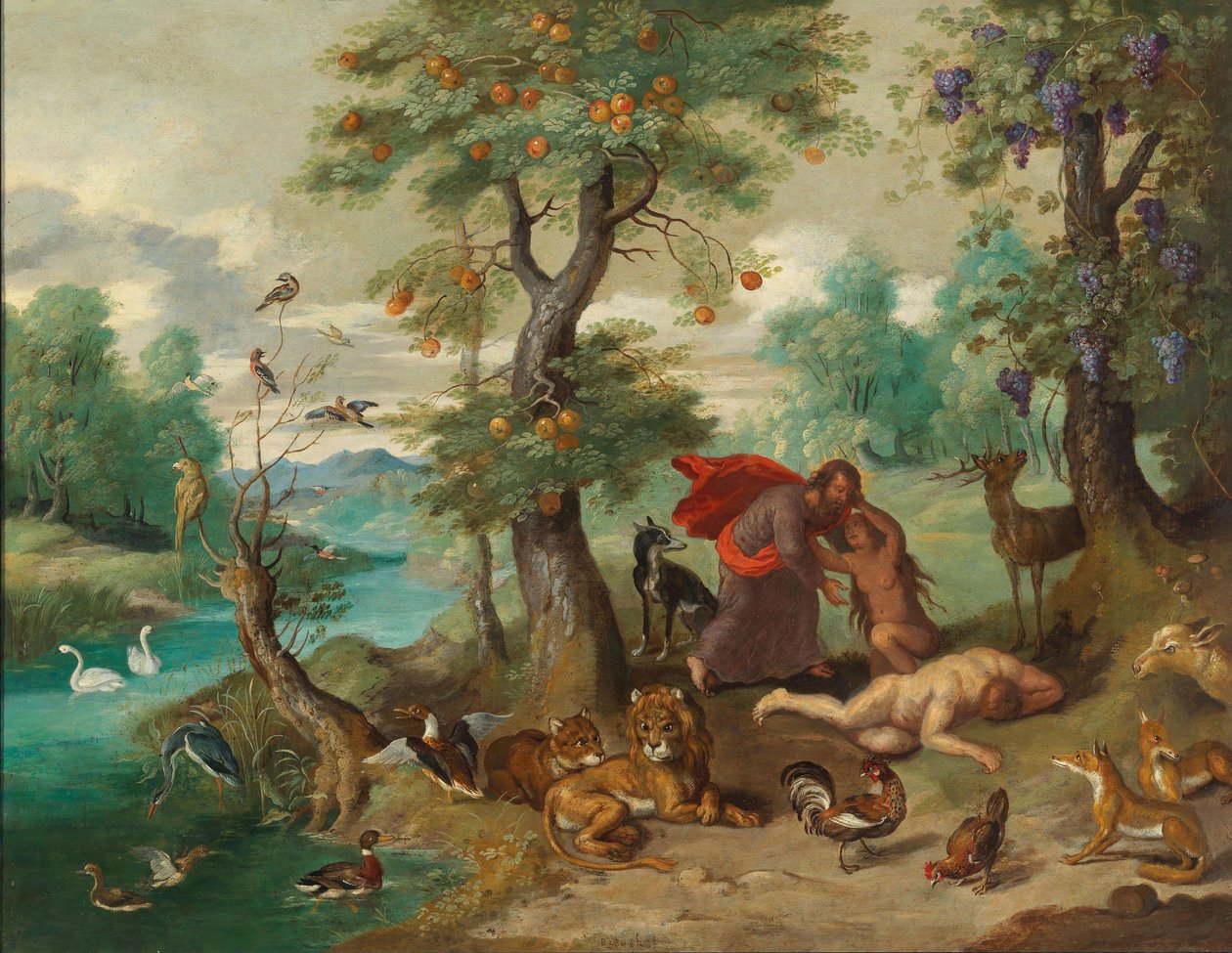 Eevan luominen. tekijältä Jan Brueghel the Younger