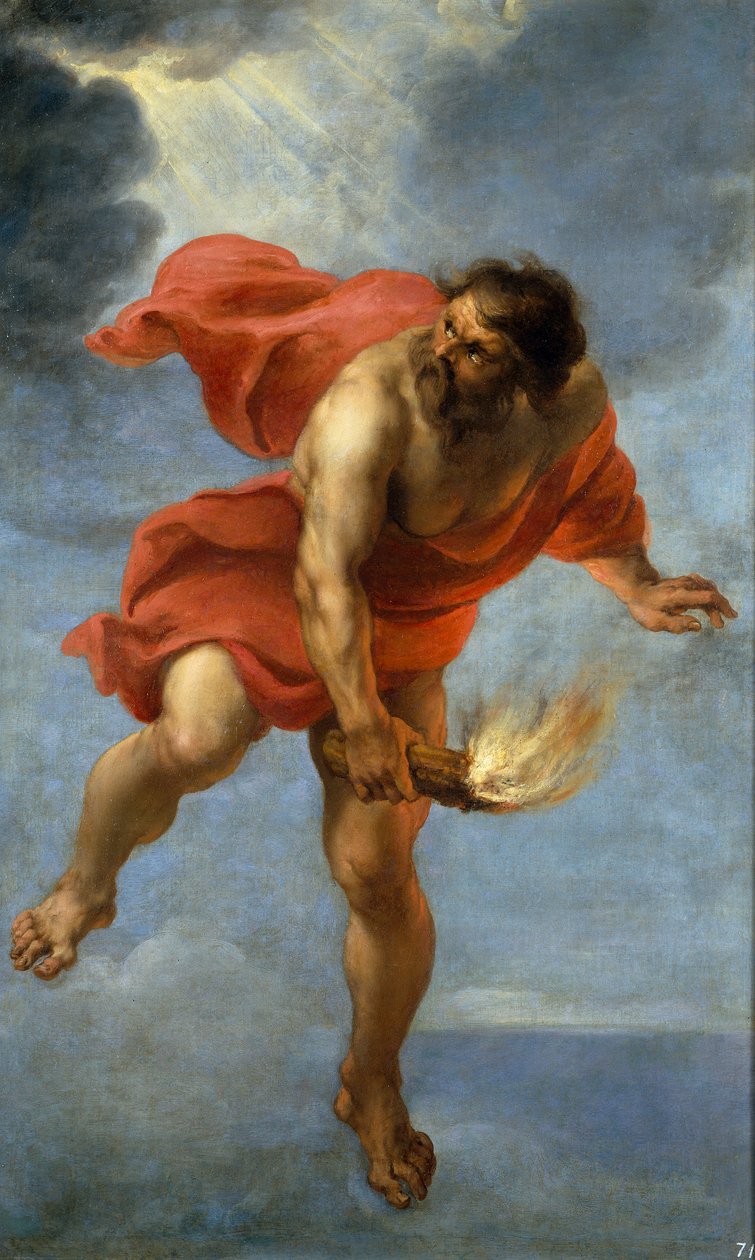 Prometheus kantaa tulta, 1637 tekijältä Jan Cossiers