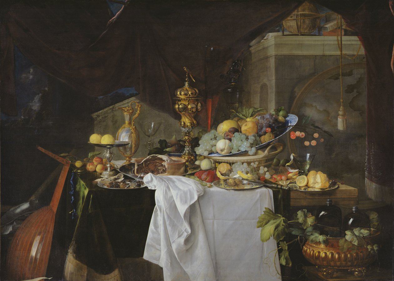 Asetelma, 1640 tekijältä Jan Davidsz de Heem
