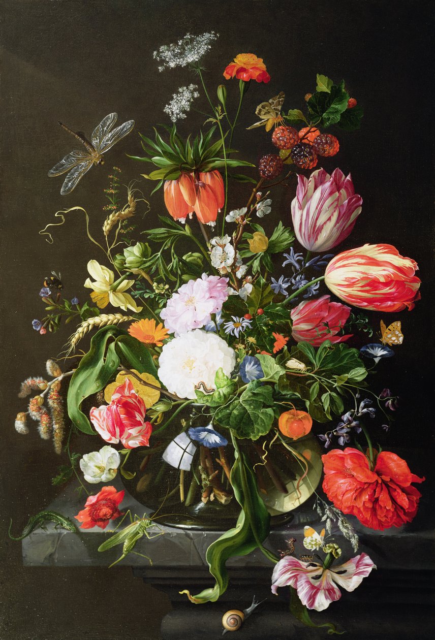 Kukkien asetelma tekijältä Jan Davidsz de Heem