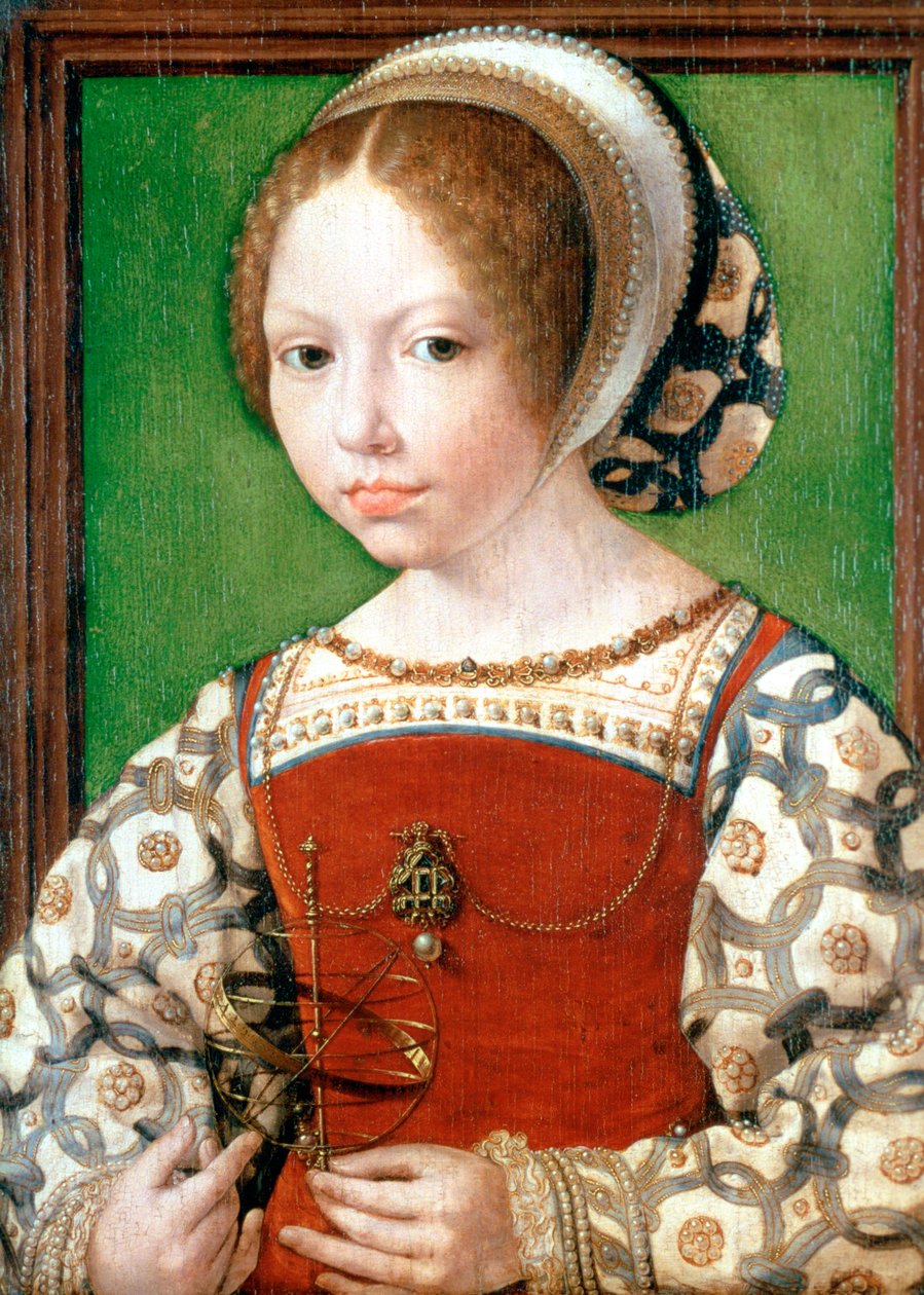 Pieni tyttö, c1520 tekijältä Jan Gossaert