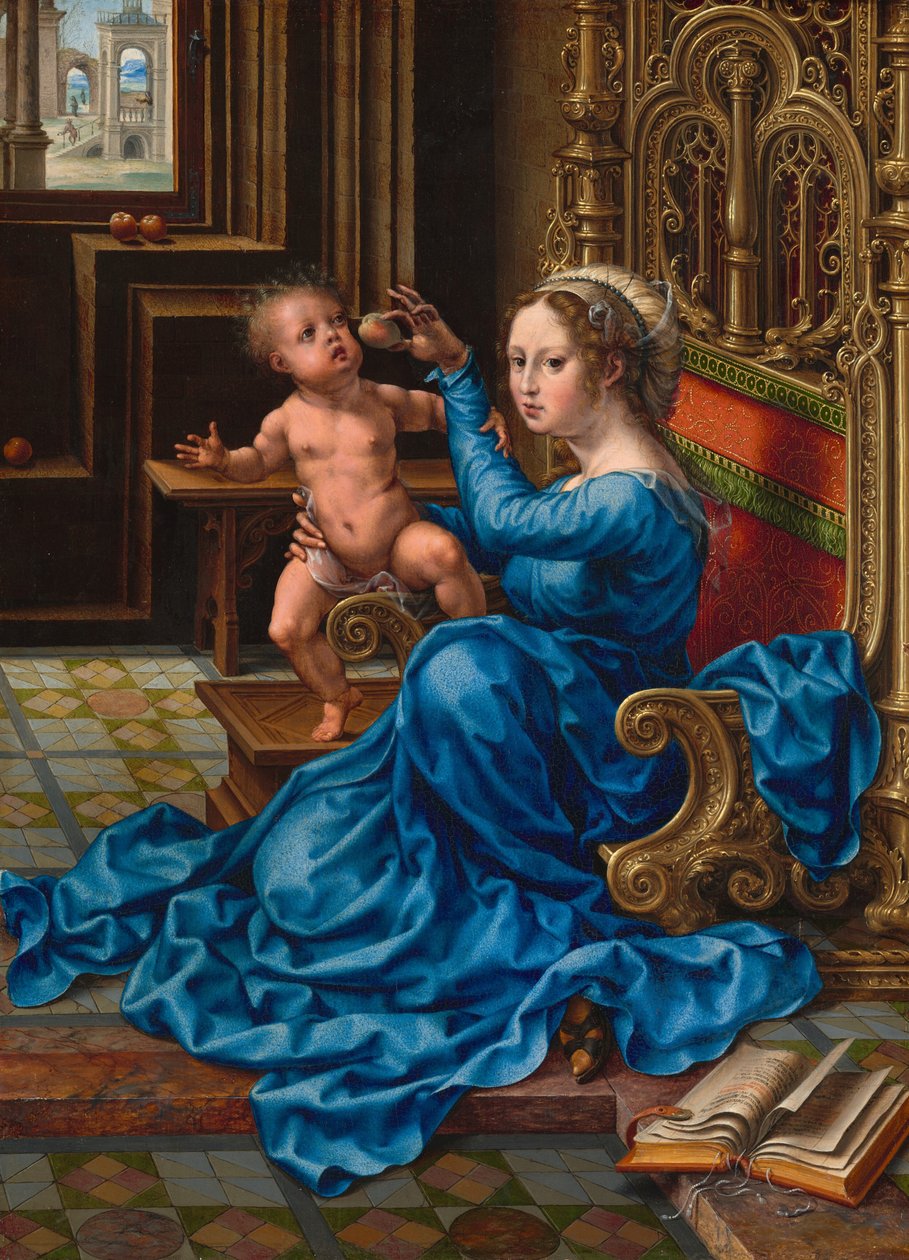 Madonna ja lapsi, n. 1532. tekijältä Jan Gossaert