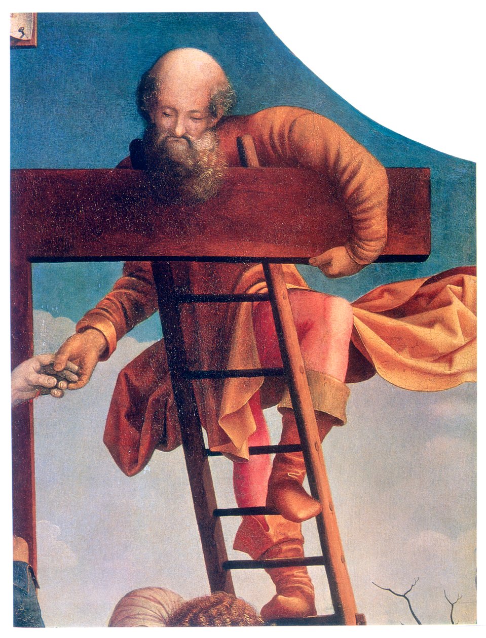 Laskeutuminen ristiltä yksityiskohta, c1520 tekijältä Jan Gossaert