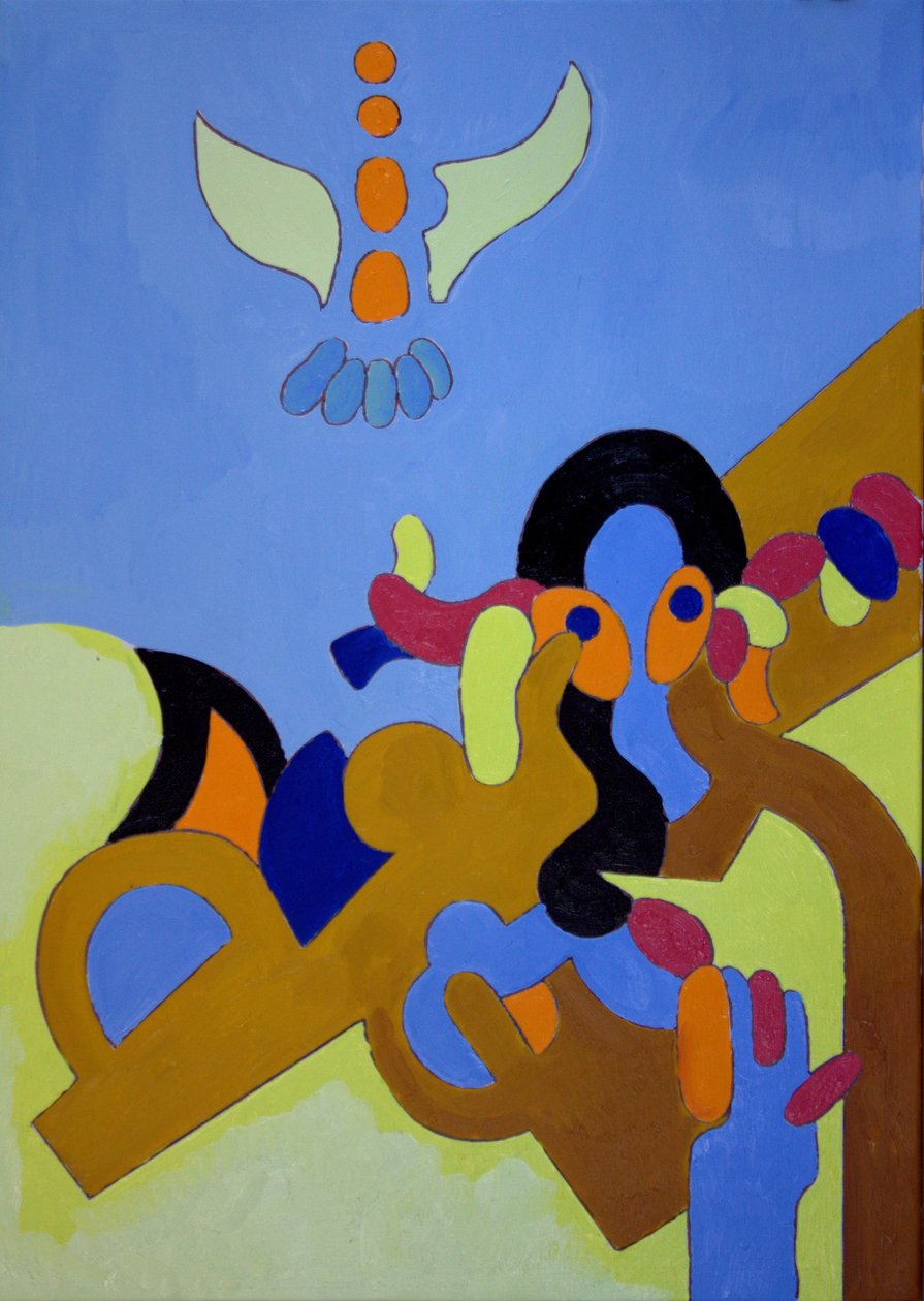 Child Prodigy, 2009 (öljy kankaalle) tekijältä Jan Groneberg