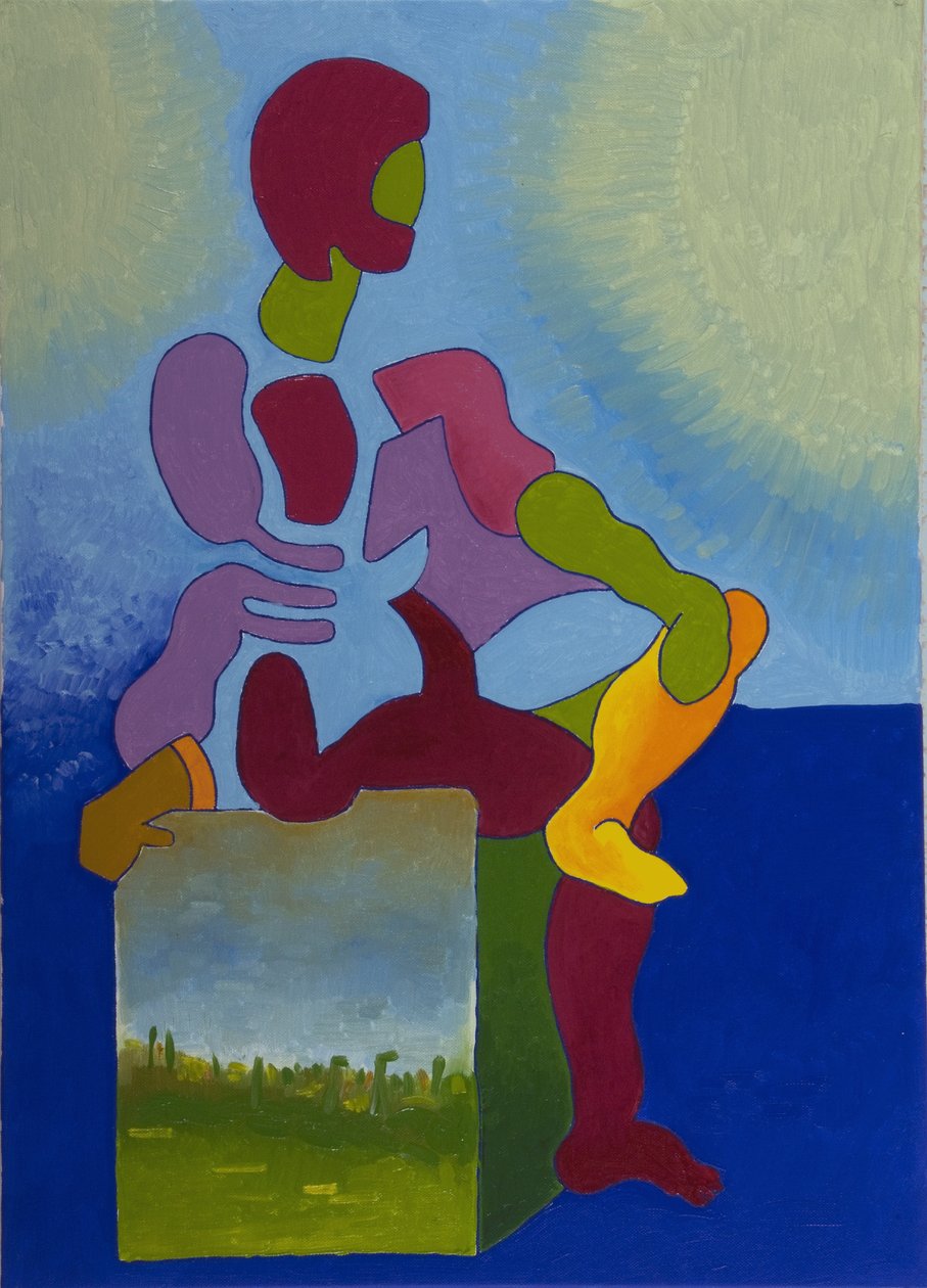 Death Waiting Patiently, 2008 (öljy kankaalle) tekijältä Jan Groneberg