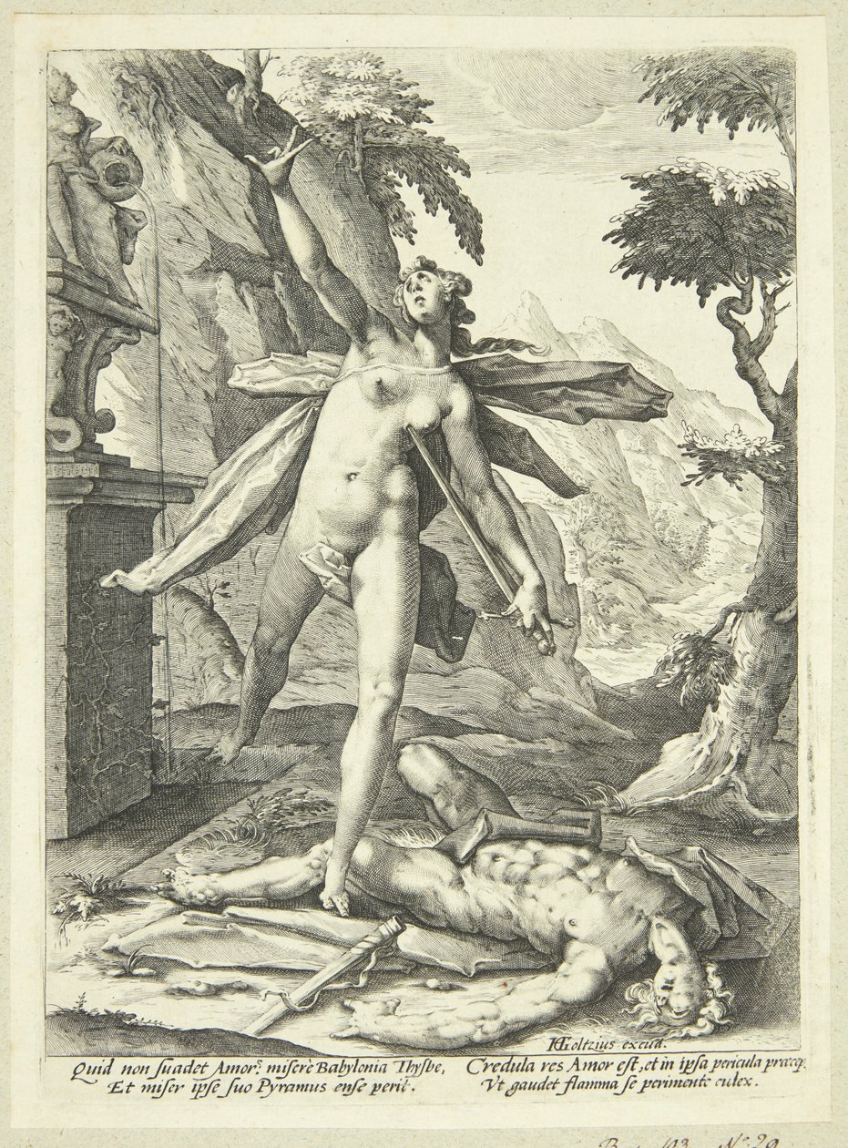 Pyramus ja Thisbe tekijältä Jan Harmensz. Muller