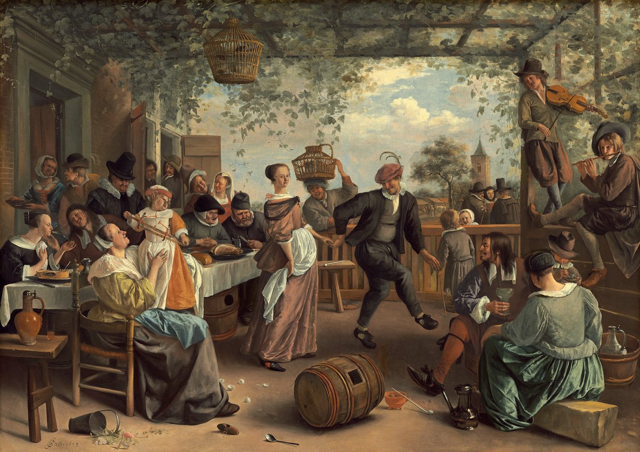 Tanssiva pari tekijältä Jan Havicksz. Steen