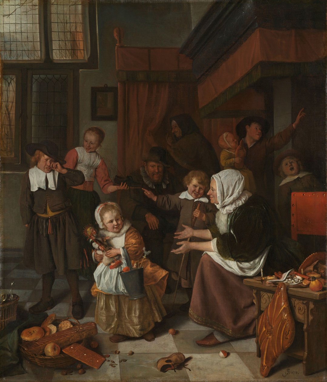 Pyhän Nikolauksen juhla tekijältä Jan Havicksz. Steen