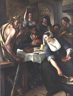 Satyr ja talonpoika tekijältä Jan Havicksz. Steen