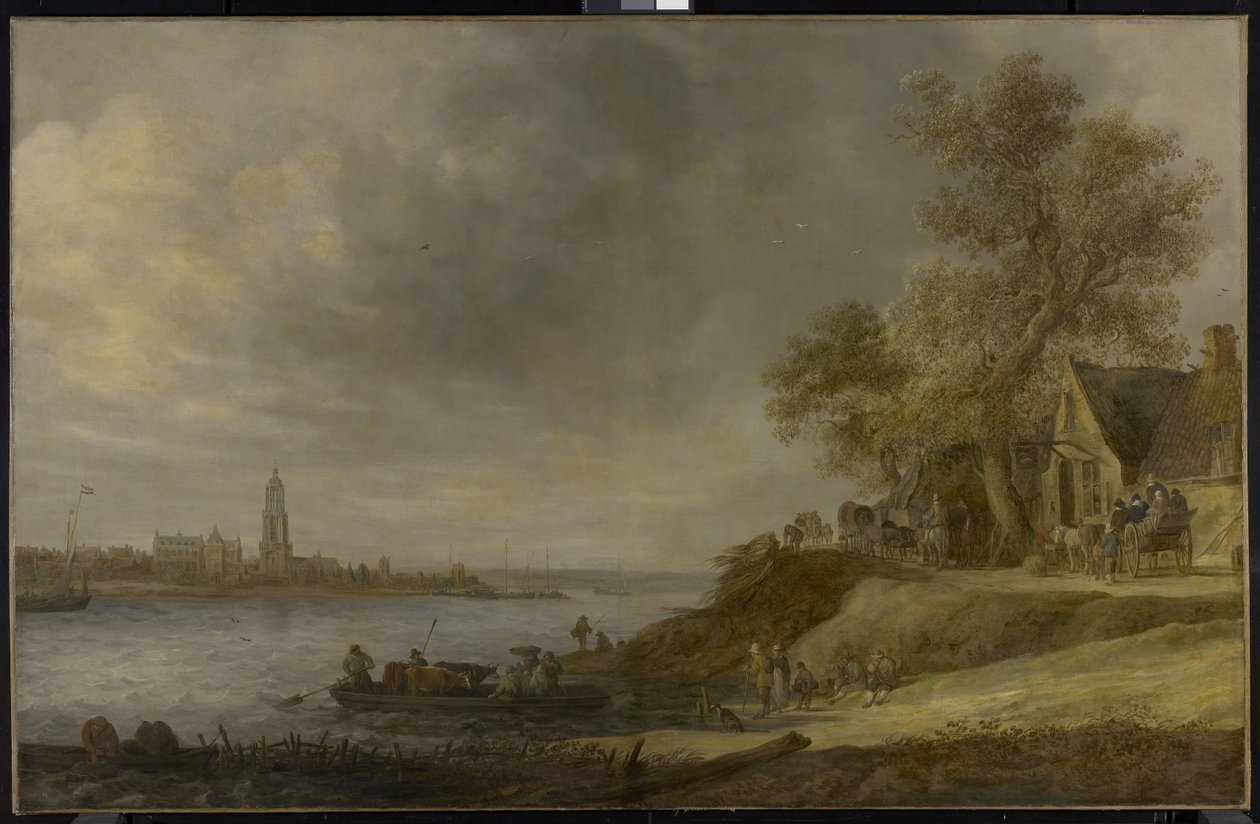 Näkymä Rhenestä, 1641 tekijältä Jan Josephsz van Goyen