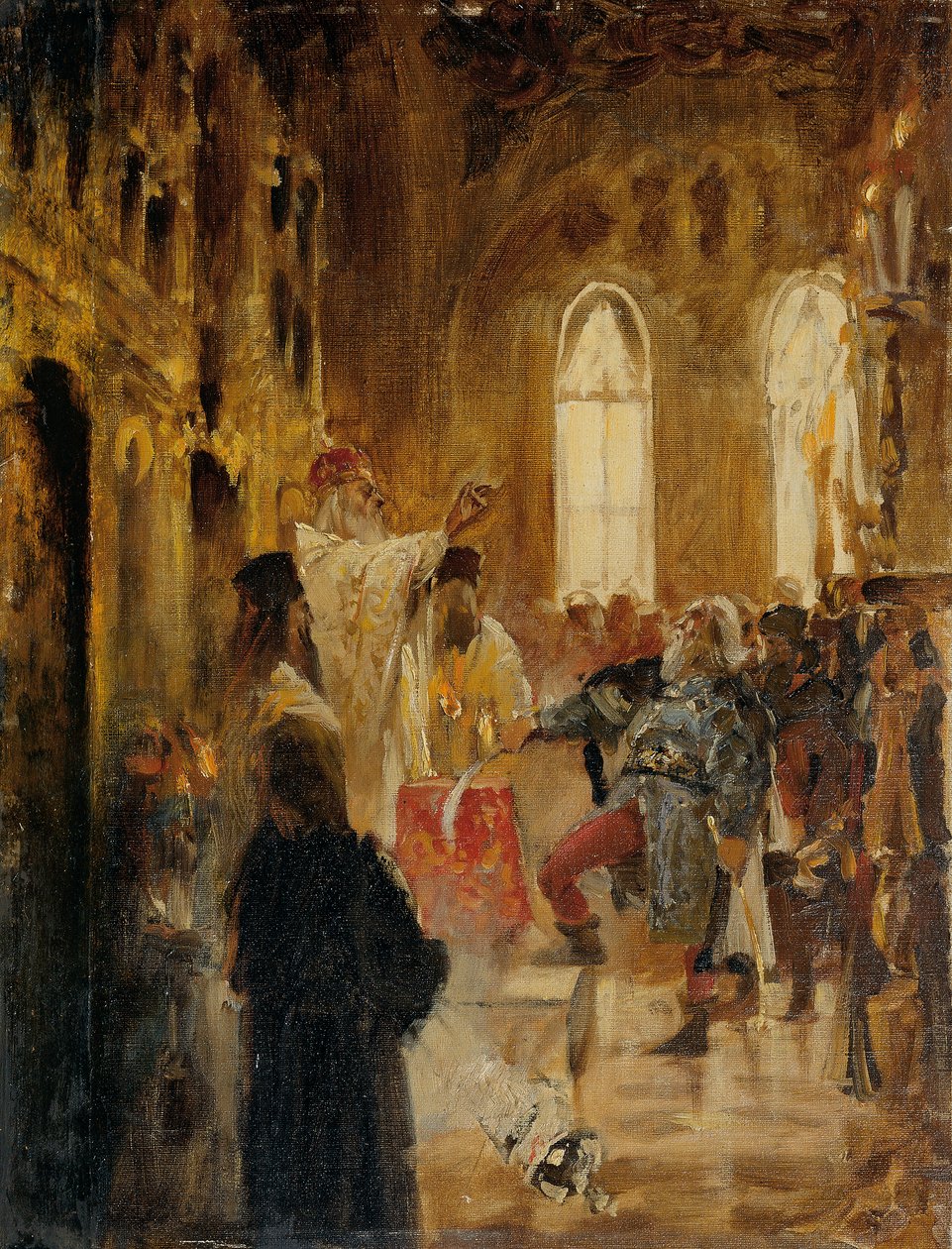 kruunauskohtaus tekijältä Jan Matejko