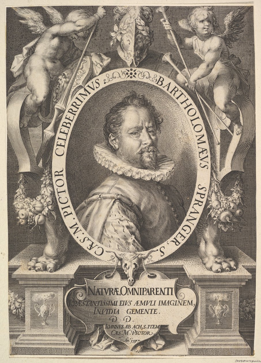 Bartholomeus Sprangerin muotokuva, n. 1616. tekijältä Jan Muller