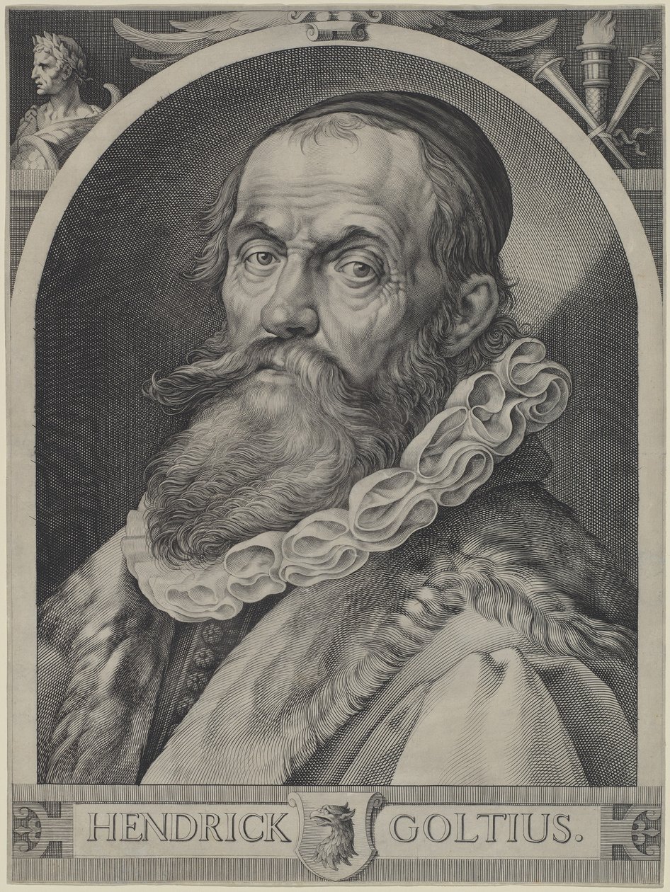 Hendrick Goltziuksen muotokuva tekijältä Jan Muller, Hendrick Goltzius