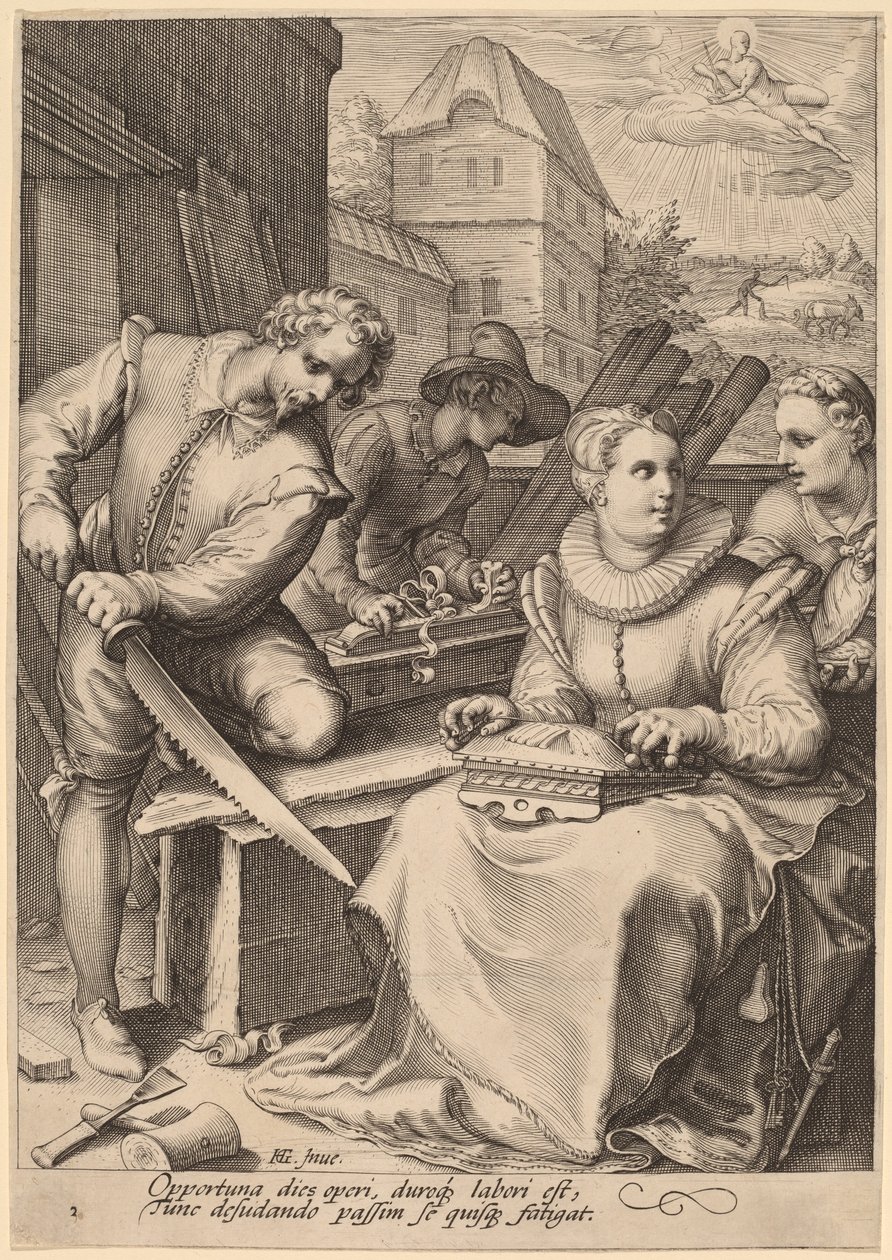 Yksi tekijältä Jan Pietersz Saenredam, after Hendrik Goltzius
