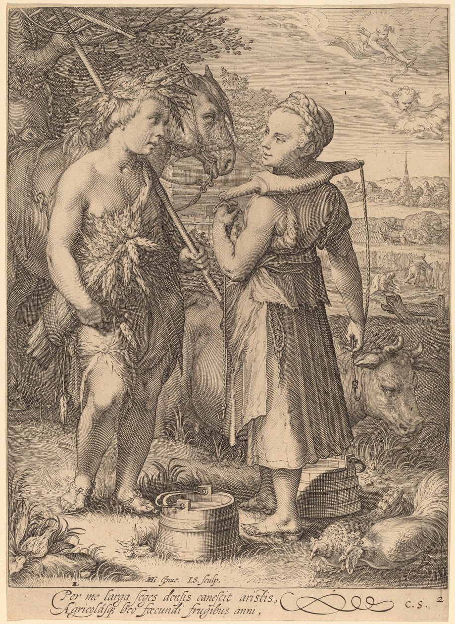 Kesä tekijältä Jan Pietersz Saenredam after Hendrik Goltzius