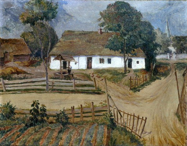 Homestead, n. 1925 (öljy kankaalle) tekijältä Jan Rubczak