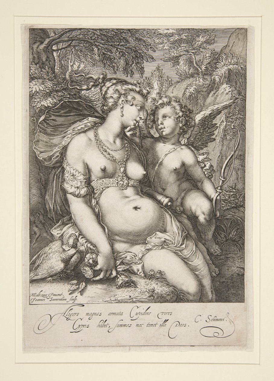 Venus ja Cupid tekijältä Jan Saenredam