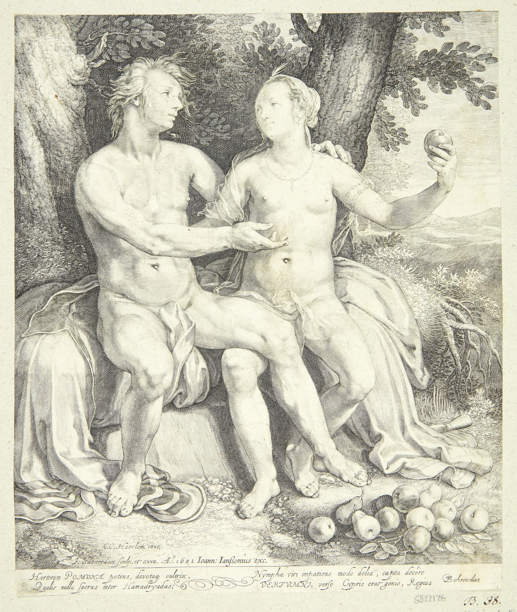 Vertumnus ja Pomona tekijältä Jan Saenredam