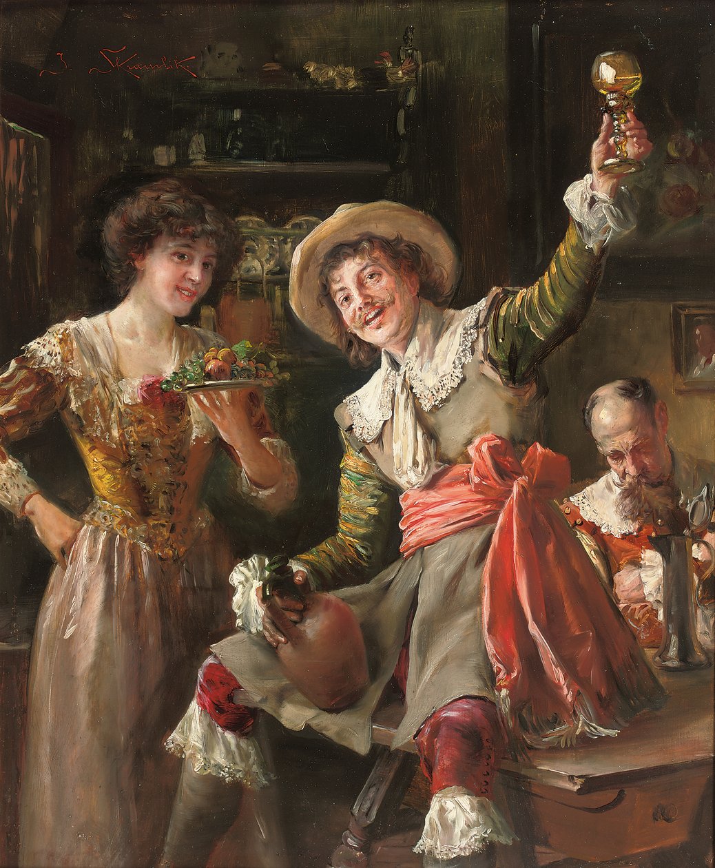 The Toast (öljy paneelille) tekijältä Jan Skramlik