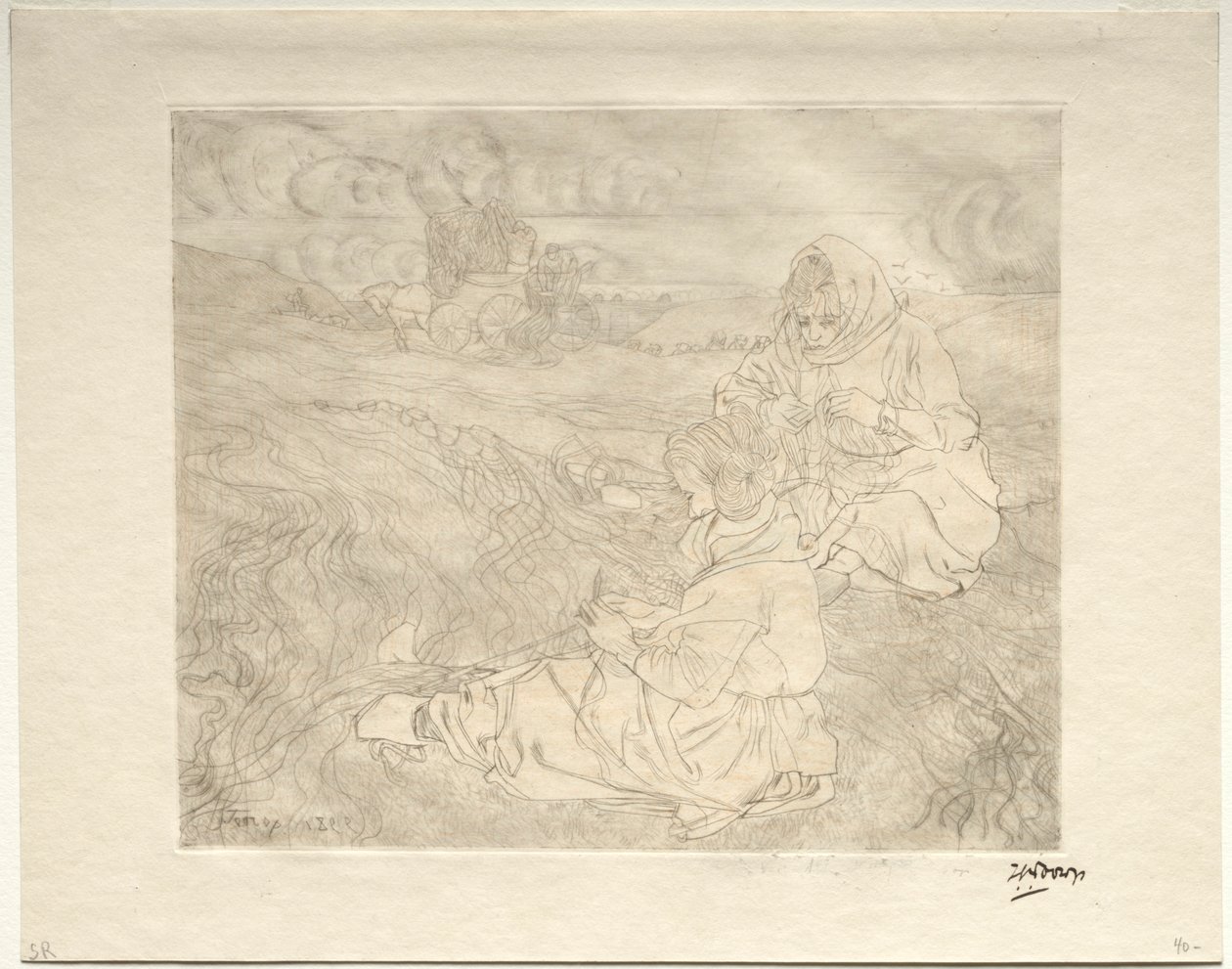 Net Menders, 1899. tekijältä Jan Toorop