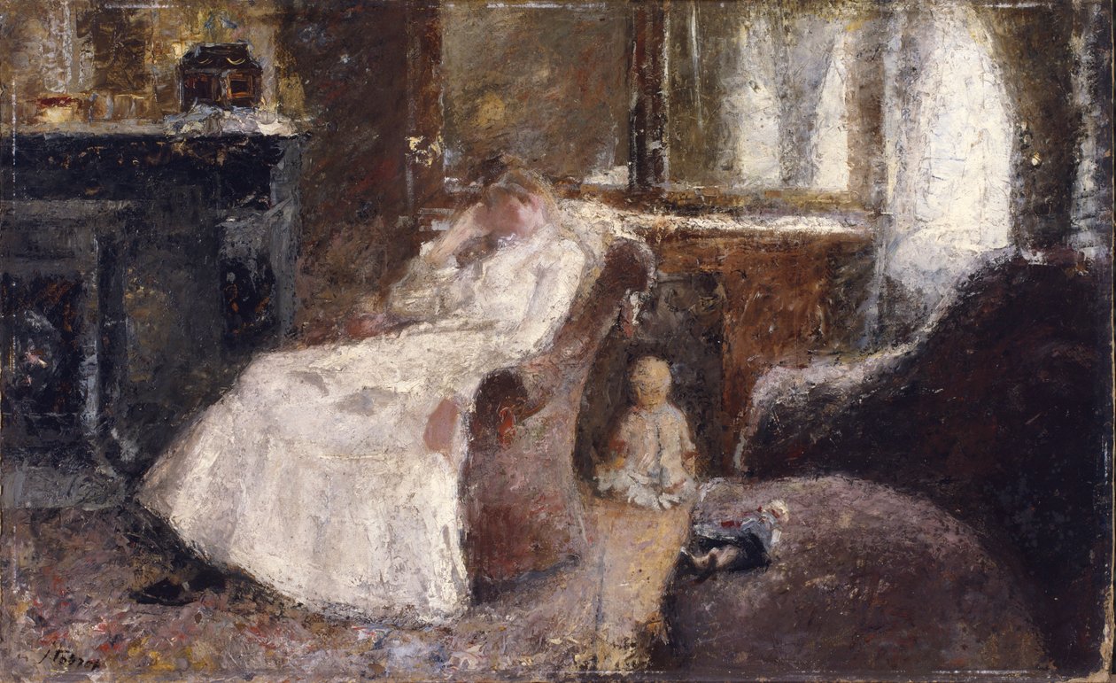 Nainen valkoisessa tekijältä Jan Toorop