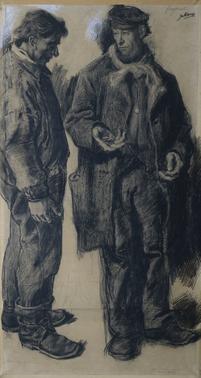 "Mauvais salaire": Kaksi työmiestä tekijältä Jan Toorop