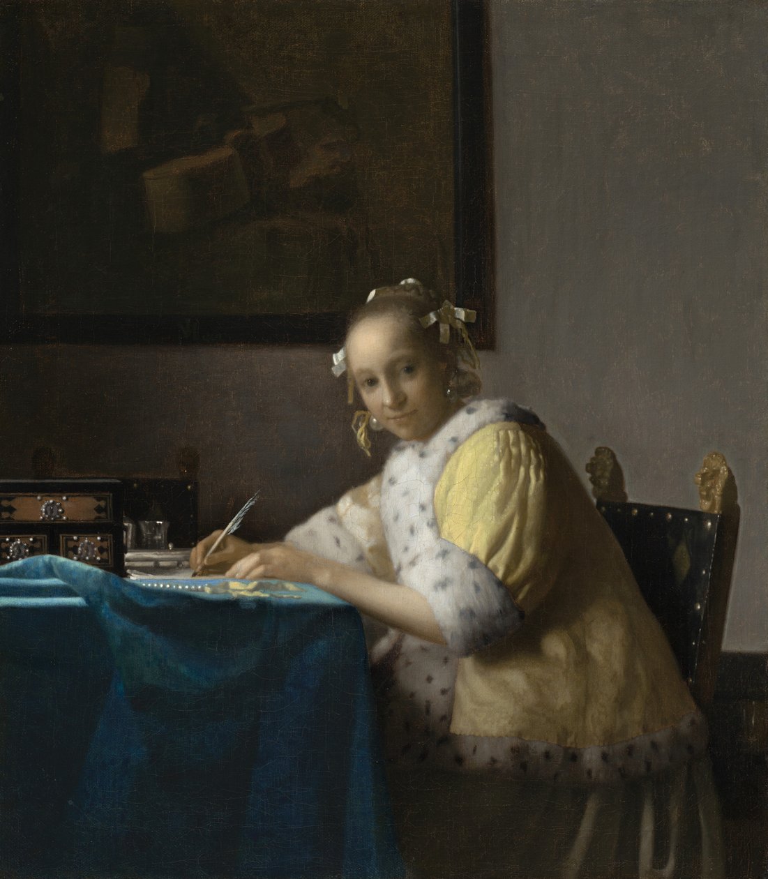Lady Writing, c. 1665. tekijältä Johannes Vermeer