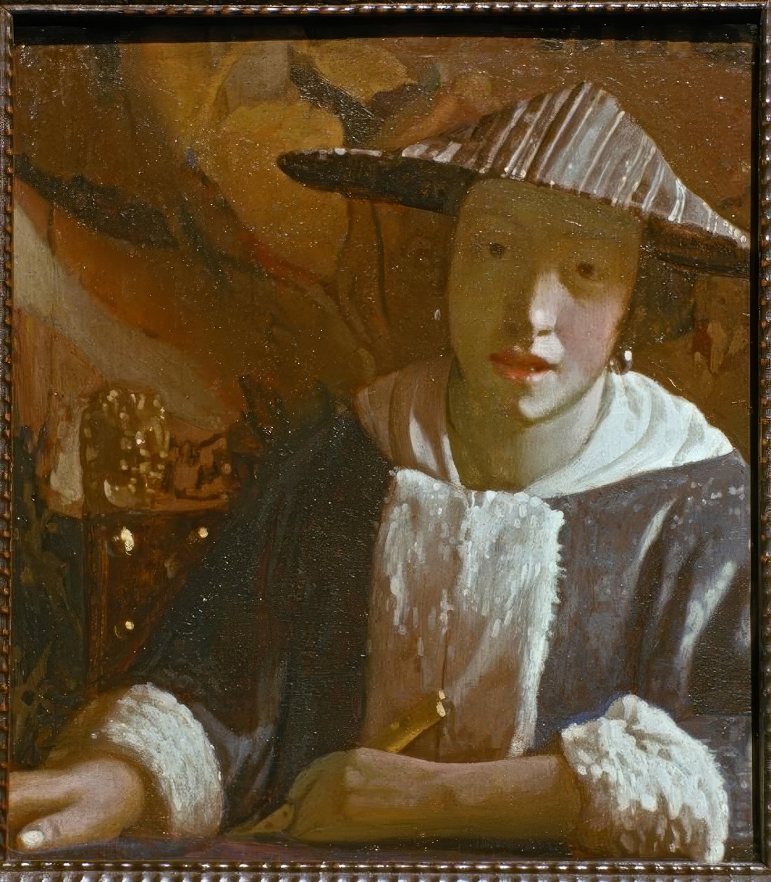 Mädchen mit Flöte tekijältä Jan Vermeer van Delft