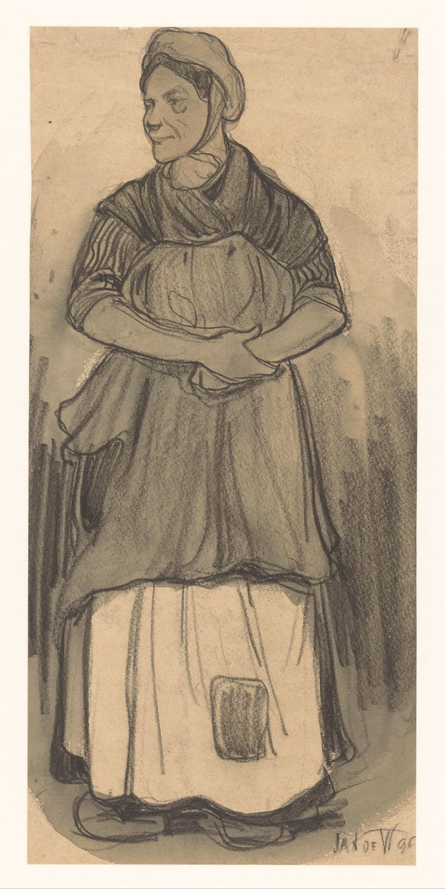 Nainen tekijältä Jan de Waardt (signed by artist)