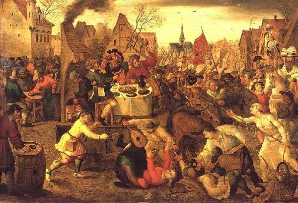 Kermesse-kylä tekijältä Jan the Elder Brueghel