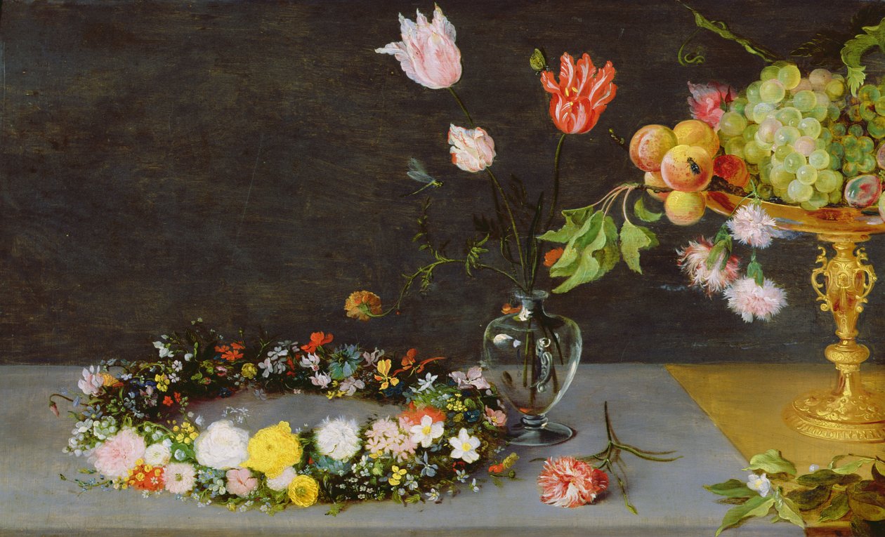 Kukat ja hedelmät tekijältä Jan the Elder Brueghel