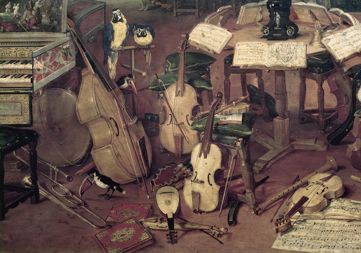 Kuulo, 1617 (yksityiskohta numerosta 55898) tekijältä Jan the Elder Brueghel