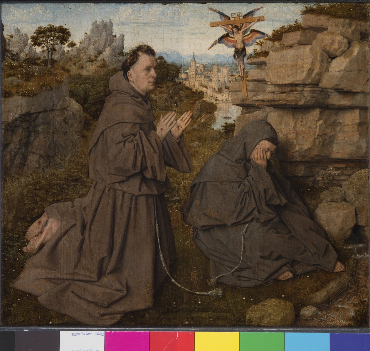Pyhän Franciscuksen leima, n. 1430-1435 tekijältä Jan van Eyck