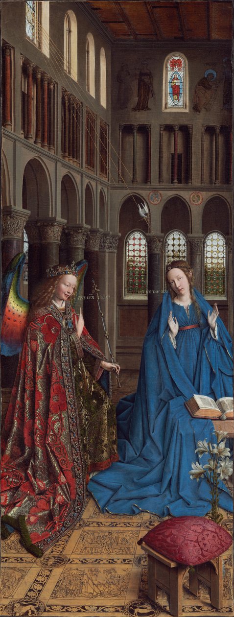 Marian ilmestys tekijältä Jan van Eyck